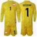 Polen Wojciech Szczesny #1 Keeper Hjemmedraktsett Barn EM 2024 Langermet (+ Korte bukser)